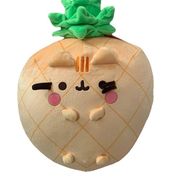 NEW Pusheen Fruits Scented Pineapple Squisheen Plush 16" x 11" - Picture 2 of 7